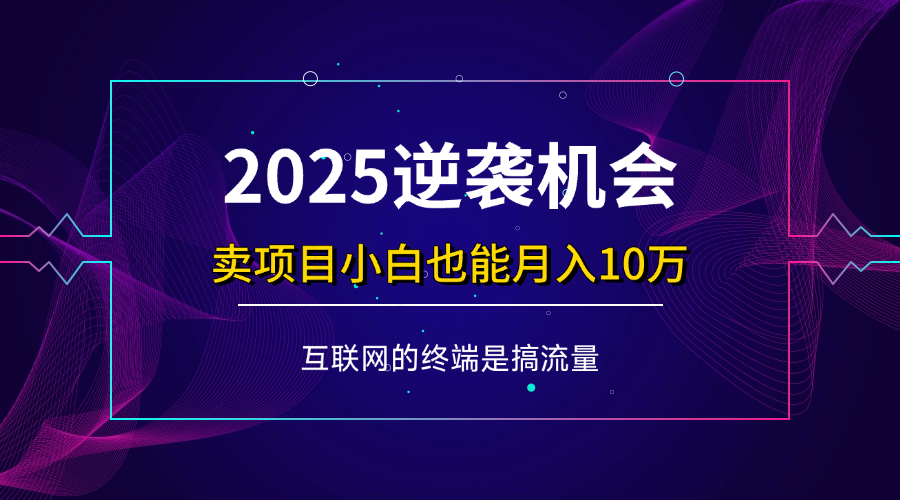 （14122期）项目标题：2025逆袭机会，卖项目小白也能轻松月入10万+-鲲鹏云网创