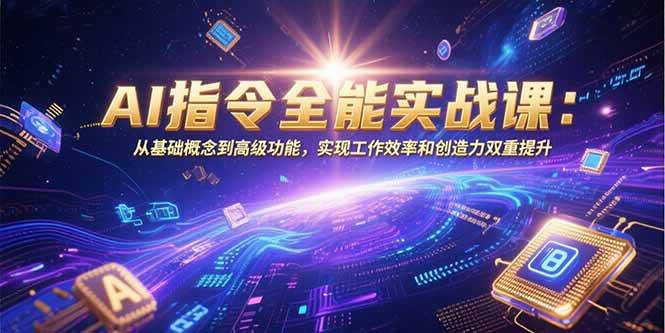 （15455期）AI指令全能实战课：从基础概念到高级功能，实现工作效率和创造力双重提升-鲲鹏云网创