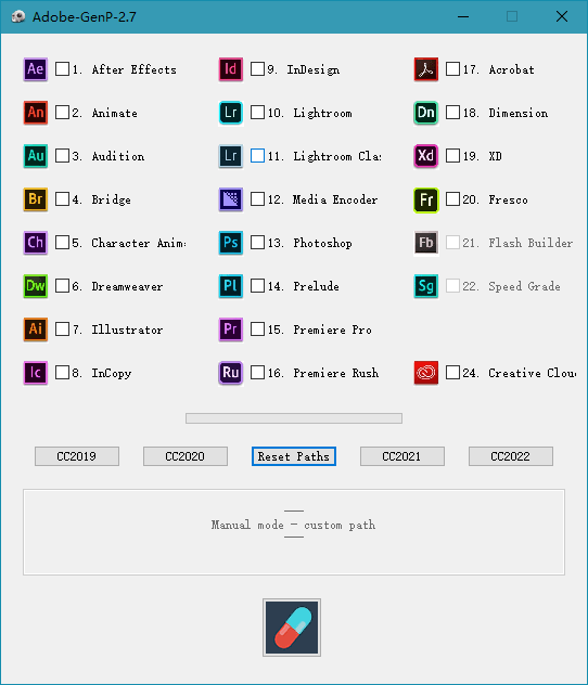 Adobe 通杀补丁 GenP/Zii-鲲鹏云网创