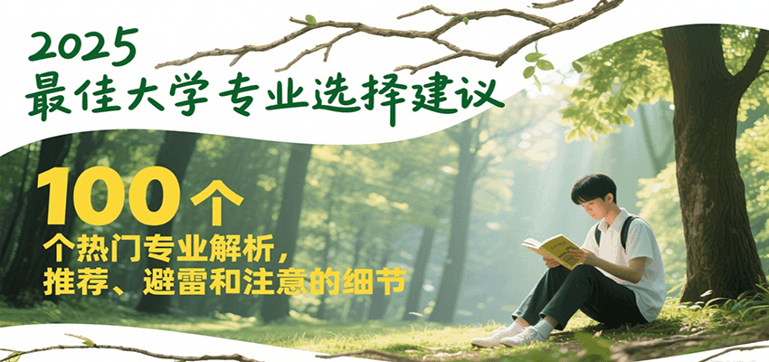 2025最佳大学专业选择建议，100个热门专业解析，推荐、避雷和注意的细节-鲲鹏云网创