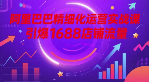阿里巴巴精细化运营实战课，引爆1688店铺流量-鲲鹏云网创