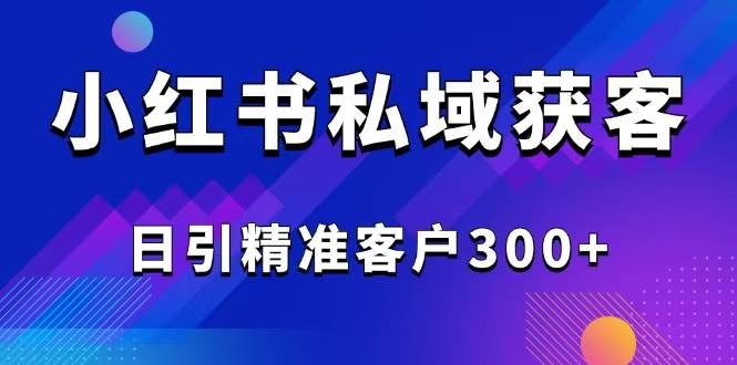 （14304期）2025最新小红书平台引流获客截流自热玩法讲解，日引精准客户300+-鲲鹏云网创