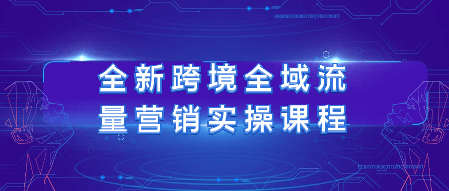 全新跨境全域流量营销实操课程-鲲鹏云网创