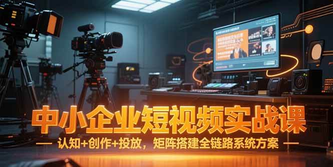 （15249期）中小企业短视频实战课，认知+创作+投放，矩阵搭建全链路系统方案-鲲鹏云网创