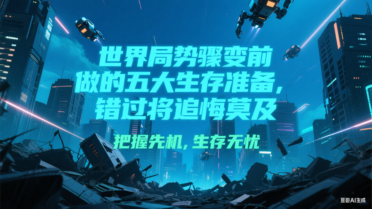 付费文章《世界局势骤变前必做的五大生存准备，错过将追悔莫及》-鲲鹏云网创