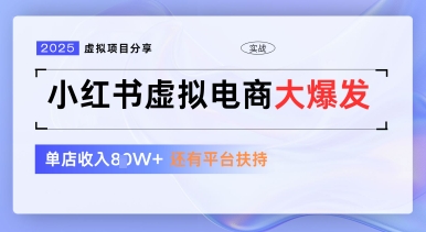小红书虚拟电商项目，平台大力免费流量扶持，低门槛1拖3玩法-鲲鹏云网创