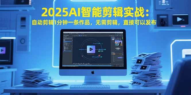 （15504期）2025AI智能剪辑实战：自动剪辑1分钟一条作品，无需剪辑，直接可以发布-鲲鹏云网创