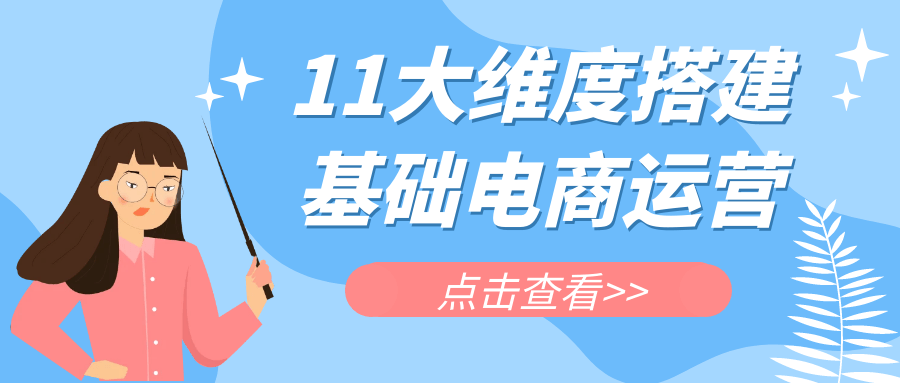 11大维度搭建基础电商运营-鲲鹏云网创