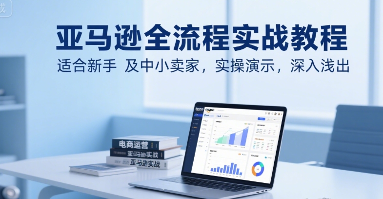 亚马逊全流程实战教程，适合新手及中小卖家，实操演示，深入浅出-鲲鹏云网创
