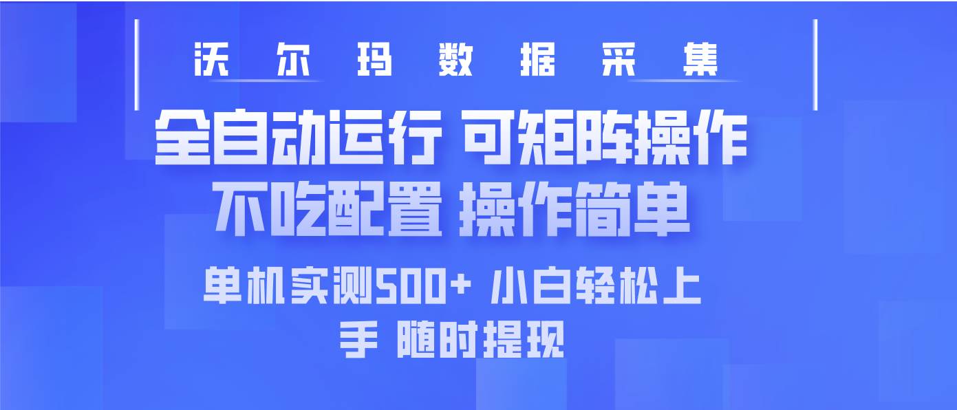 （14560期）最新沃尔玛平台采集 全自动运行 可矩阵单机实测500+ 操作简单-鲲鹏云网创