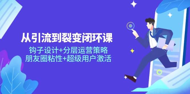 （14726期）从引流到裂变闭环课：钩子设计+分层运营策略，朋友圈粘性+超级用户激活-鲲鹏云网创