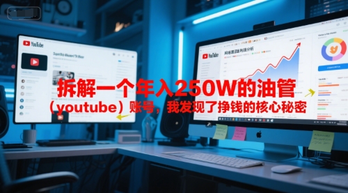 付费文章：拆解一个年入250W的油管（youtube）账号，我发现了挣钱的核心秘密-鲲鹏云网创