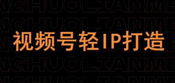 视频号线上课程，视频号轻IP打造-鲲鹏云网创