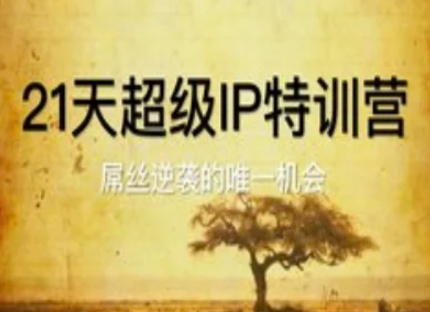 21天超级IP特训营，屌丝逆袭的唯一机会-鲲鹏云网创