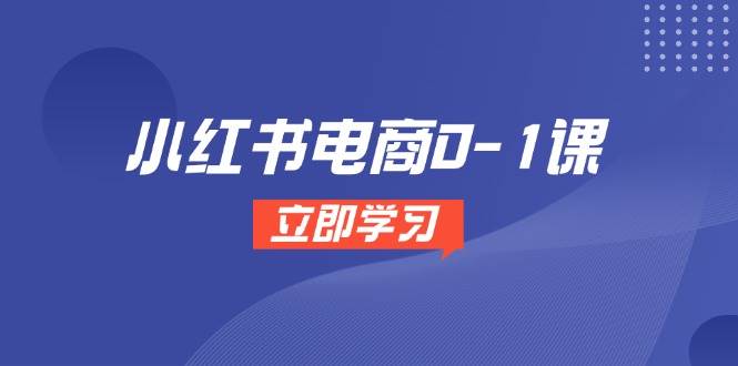 小红书电商0-1课，开店选品全流程，多平台素材处理与爆款笔记制作-鲲鹏云网创