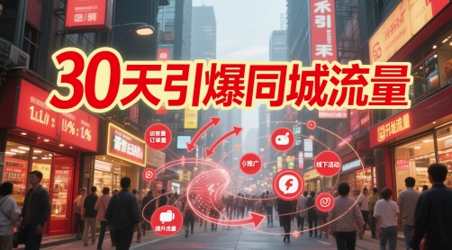 30天引爆同城流量：团购篇 认知篇 流量篇 来客篇 达人篇 老板人设IP篇 投流篇-鲲鹏云网创
