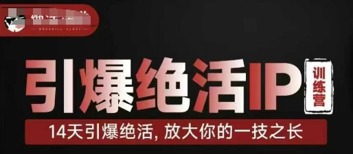 引爆绝活IP训练营，14天引爆绝活，放大你的一技之长-鲲鹏云网创