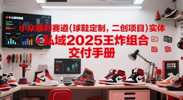 小众暴利赛道(球鞋定制，二创项目)实体+私域2025王炸组合 交付手册-鲲鹏云网创
