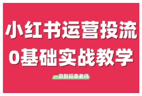 小红书运营投流，小红书广告投放从0到1的实战课，学完即可开始投放（更新）-鲲鹏云网创