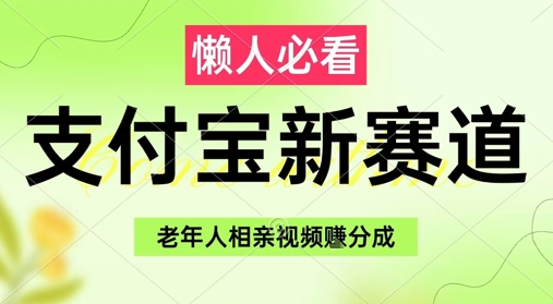 支付宝新赛道，利用老年人相亲视频，挣分成收益，轻松月入过W，操作简单-鲲鹏云网创