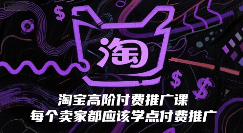 淘宝高阶付费推广课，每个卖家都应该学点付费推广-鲲鹏云网创