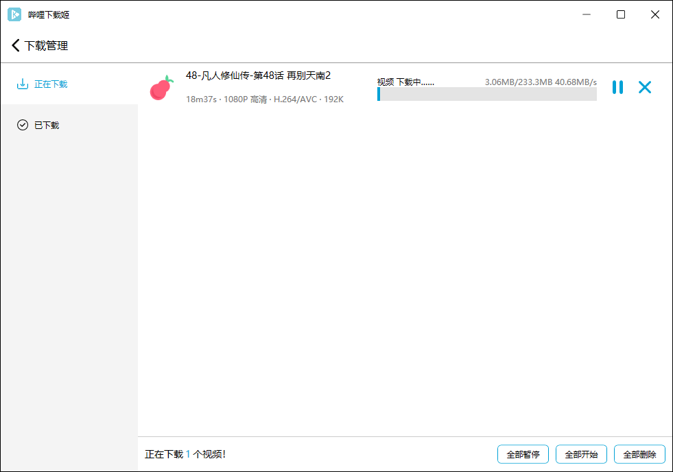 哔哩哔哩视频下载姬v1.0.16绿色版-鲲鹏云网创