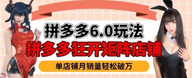 拼多多虚拟商品暴利6.0玩法，轻松实现月入过W-鲲鹏云网创
