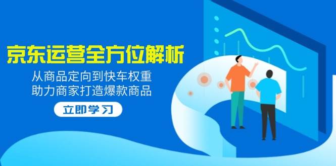 （14477期）2025京东运营全方位解析：从商品定向到快车权重，助力商家打造爆款商品-鲲鹏云网创