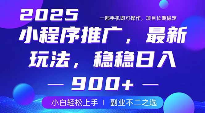 （14137期）25年小程序掘金最新玩法，稳稳日入900+，副业兼职的不二之选-鲲鹏云网创