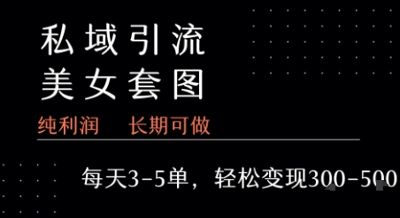 私域卖套图每天3-5单 每单利润99-2张+-鲲鹏云网创