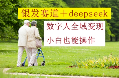 银发赛道+deepseek数字人全域变现，小白也能操作-鲲鹏云网创
