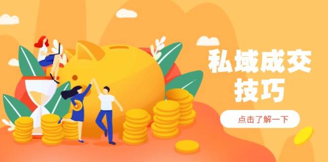 私域成交技巧，帮你从入门到精通，破解四大痛点，快速变现，轻松收钱-鲲鹏云网创