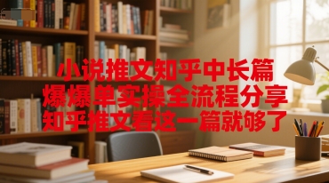 小说推文知乎中长篇爆单实操全流程分享，知乎推文看这一篇就够了-鲲鹏云网创