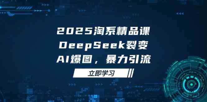 2025无界精品课，DeepSeek裂变，AI爆图，暴力引流助力淘系运营-鲲鹏云网创