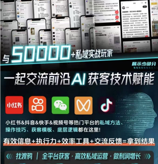 （14743期）【渡鸦科技社】内部学习资料，私域流量入门指南-鲲鹏云网创