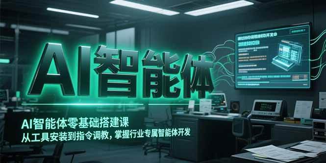 （15257期）AI智能体零基础搭建课，从工具安装到指令调教，掌握行业专属智能体开发…-鲲鹏云网创