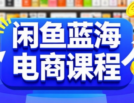 闲鱼蓝海电商课程，手把手助你快速上手，轻松实现闲鱼稳定盈利-鲲鹏云网创