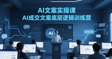AI文案实操课，AI成交文案底层逻辑训练营-鲲鹏云网创
