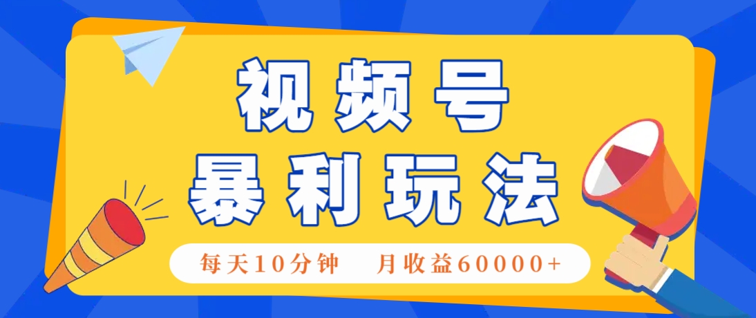 视频号AI赚钱法，每天只需10分钟，月入6万+！（超详细拆解）-鲲鹏云网创