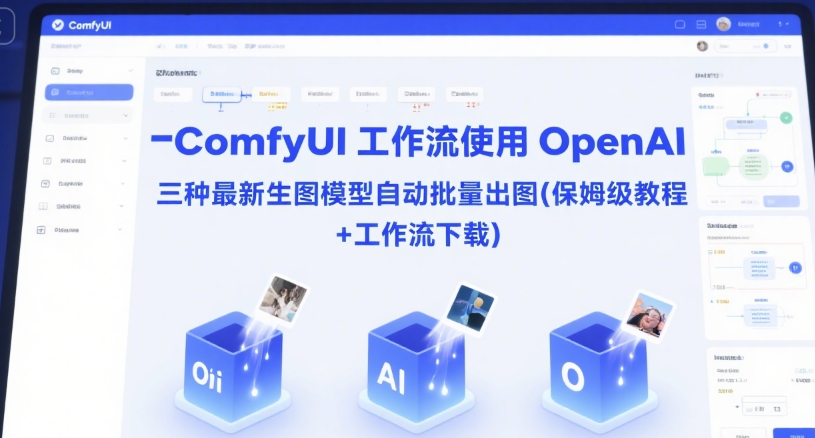 ComfyUI 工作流使用 OpenAI 三种最新生图模型自动批量出图(保姆级教程+工作流下载)-鲲鹏云网创
