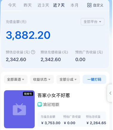 短剧搬砖新玩法，软件批量二创剪辑，7天赚了3800，赶紧做起来【附软件】-鲲鹏云网创