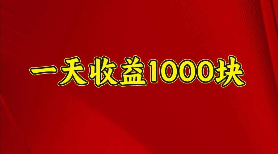 一天收益1000块，2025全网首发-鲲鹏云网创