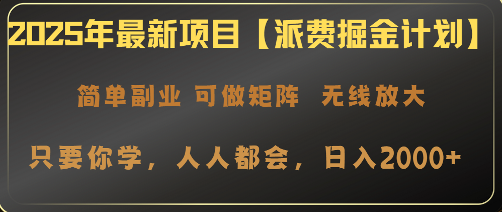2025年最新项目【派费掘金计划】操作简单，日入2000+-鲲鹏云网创