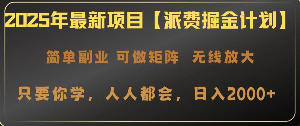 （14518期）2025年最新项目【派费掘金计划】操作简单，日入2000+-鲲鹏云网创
