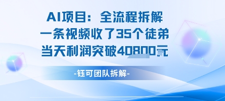 AI收徒变现闭环：一条视频收35人，日入1k+(附完整SOP)-鲲鹏云网创