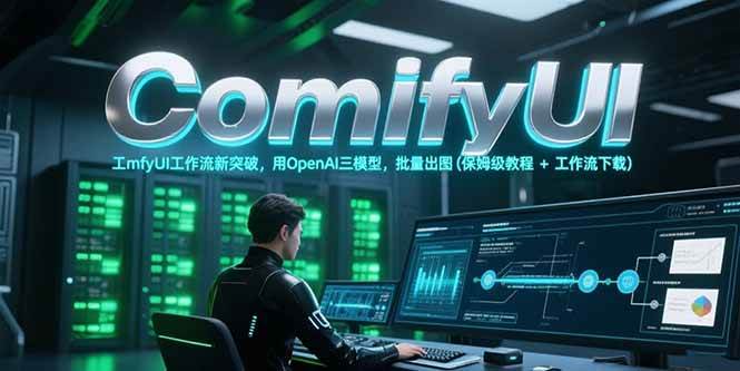 ComfyUI工作流新突破，用OpenAI三模型，批量出图(保姆级教程+工作流下载)-鲲鹏云网创