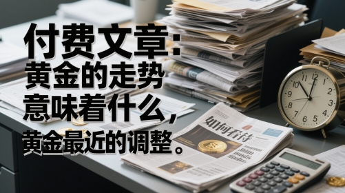 付费文章：黄金的走势意味着什么，如何看待黄金最近的调整-鲲鹏云网创