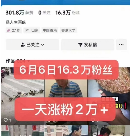 外面卖5000最新抖音搬运涨粉技术，新玩法，一分钟一条，一天涨粉2W，苹果安卓都可用-鲲鹏云网创