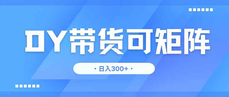 （14414期）DY带货，日入300＋矩阵无上限-鲲鹏云网创