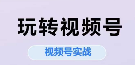 玩转视频号，视频号实战系列课-鲲鹏云网创
